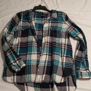 Button up flannel top